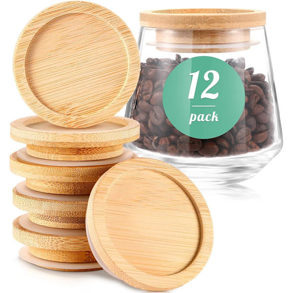 Yoghurtburkslock Set Bambu Silikon (för förpackning)