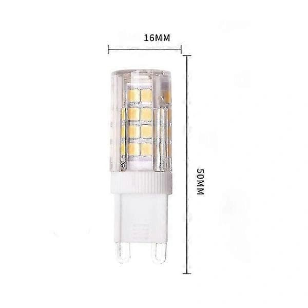 G9 LED Dimmable Warm White G9 LED Bulb 5W 230V Equivalent to 40W Halogen Lamp 430lm Bright Light 2700k G9 LED Bulb 360 Wide Beam Angle 32*2835 6-pack