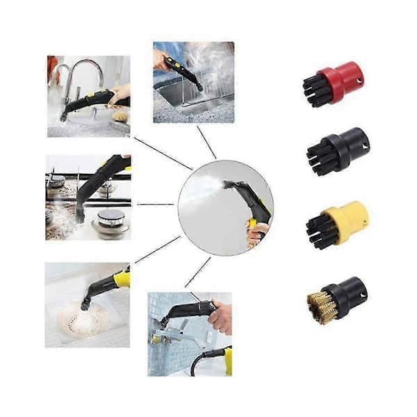 For Kärcher Easyfix SC2 SC3 SC4 SC5 Moppduk Reservedeler og Vindusmunnstykke Rund Børste