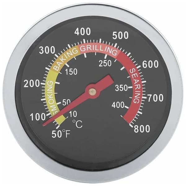 Grilltermometer, 7 cm urskive 50-800 ℉ Profesjonell termometer i rustfritt stål Ovn BBQ Røyker Grilltermometer Kokk