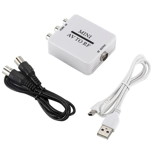 AV til RF-omformer med RF 67,25 MHz 61,25 MHz frekvens for TV VHS DVD