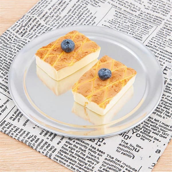 14-tommer aluminium pizzapande med bred kant
