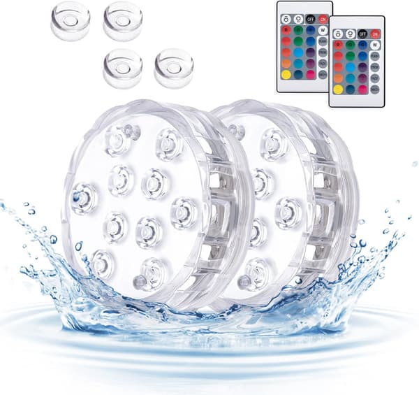 LED-poollampe drevet af AAA-batterier Kan bruges til h