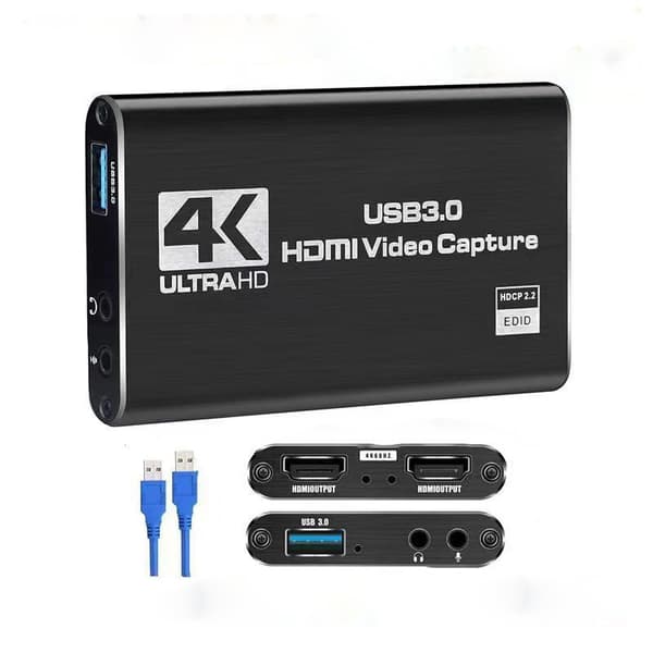 USB 3.0 til HDMI Video Capture Card 1080P Videooptagelsesadapter til Spiloptagelsesenhed
