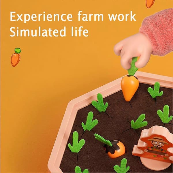Funny Pull Up Radish Toy for Kids Pick Vegetables Early Educational Toy