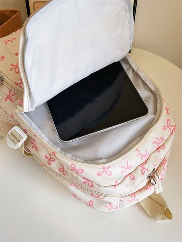 School Bag - Backpack - Bag - Girls' Backpack - School Backpack - 3-piece Cute Bow Backpack Set