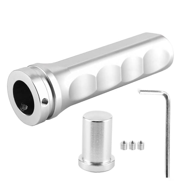 Universal Handbrake Handle Sleeve Non-Slip Handbrake Cover Car Accessory (Silver)