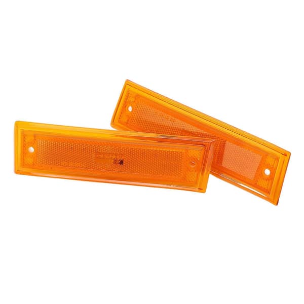 1 Pair 12V Front Bumper Lamp Yellow LED Turn Signal Lights Replacement for SUBURBAN 1981-1991