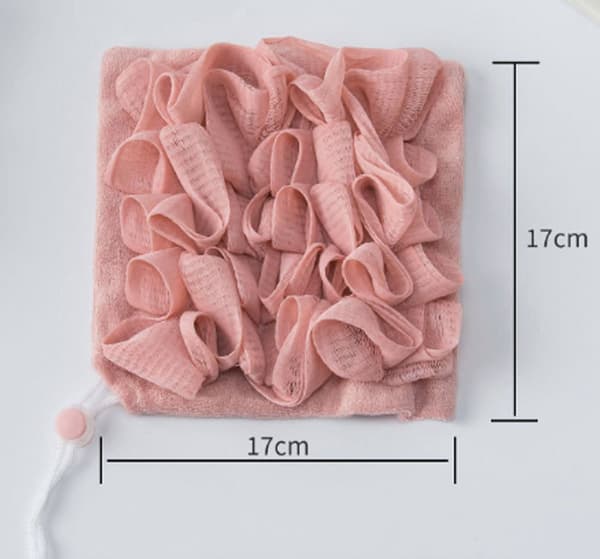 3-dele - Loofah - 2-i-1 - Badebold - Netbadebold - Sæbeindpakning - Eksfoliering - Velegnet - Blødgørende - Hvid - Grøn - Lilla