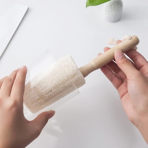 Pullonpuhdistusharja Pullonpuhdistusharja Loofah-sieni Puhdistusharja Pesu Vesipullot Kahvi Tee Lasikupit Mukit