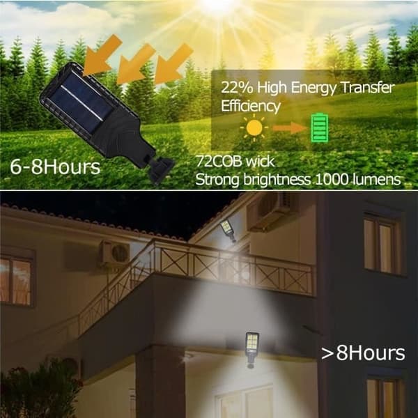 Indendørs Lys Kæder, 108Cob-1st--1-2-3-4st Solar LED Lamper Udendørs Solcellelampe Med 3 Tilstande Vandtæt Bevægelsessensor