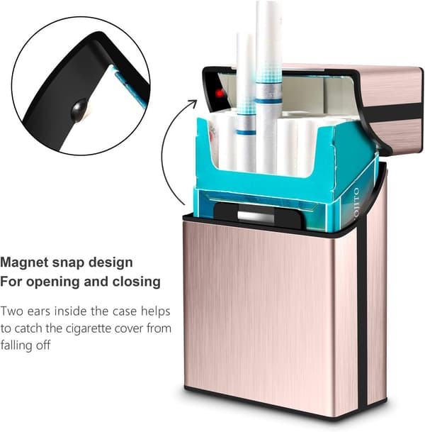 3 stk cigaretetui til mænd cigaretæskeholder dame aluminium P