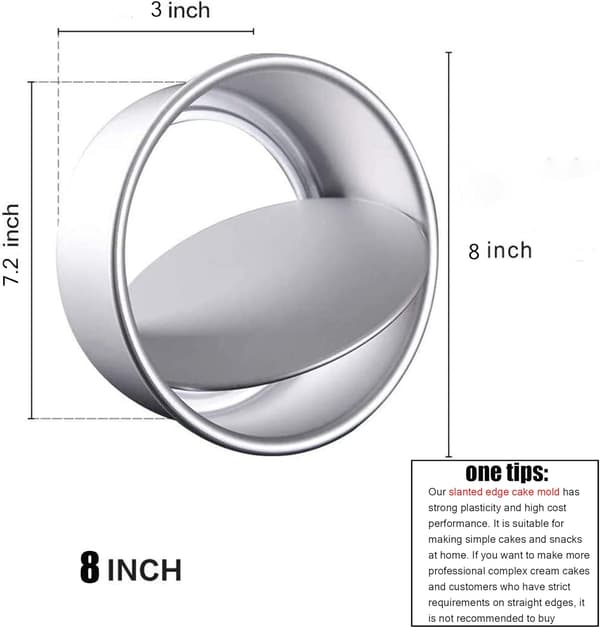 Non-stick Round Cake Pans with Removable Bottom for Baking Cakes Round Set 8inch 8inch
