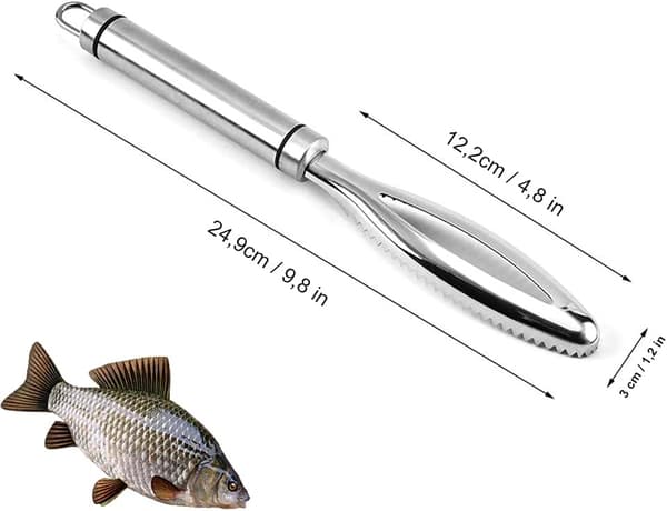 Fiskeskraper, 304 Rustfritt Stål Profesjonell Fiskeskraper, Kjøkken