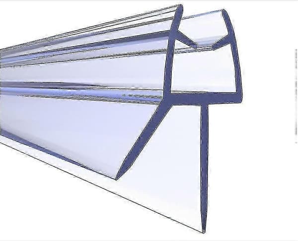 Duschdörrstätning för 4-6mm glas - Täcker springor upp till 20mm - Perfekt klar duschväggstätning, justerbar längd (2 delar á 50cm)