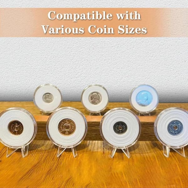 40-pack Card Display Stands, Transparent Acrylic Material, Suitable for Cards and Medals
