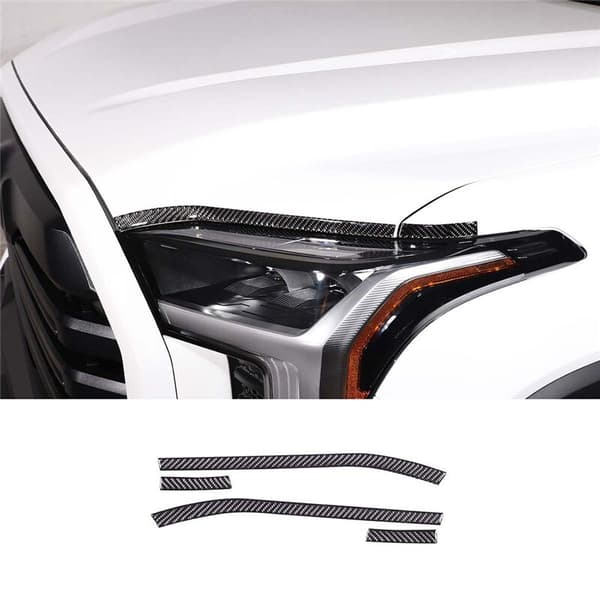 For 2022-2023 Headlight Eyebrow Sticker Real Soft Fiber