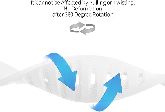 22mm Silicone Watch Band, Unisex, Adjustable Buckle, Quick Release, White Sport Strap, Compatible with Smartwatches