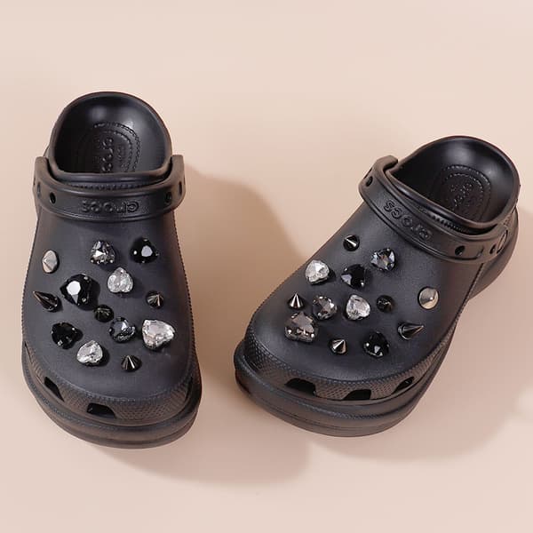 30 kpl 3D Clog Sandaalit Korut (Rhinestone Love), Kenkäkorut,