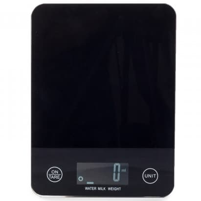 Digital køkkenvægt i glas med LCD - 5KG