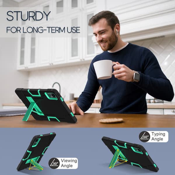 Etui til Xiaomi Redmi Pad Se 11-tommer (Svart-Grønn)