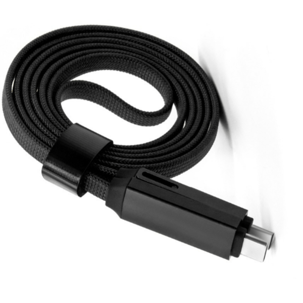3-i-1 hurtigopladende magnetkabel Svart