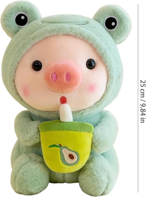 Harmaa tee-pehmo | Bubble Tea -pehmoinen tyyny, herkkä kosketus, eloisa ilme Sika maitotee pehmolelu