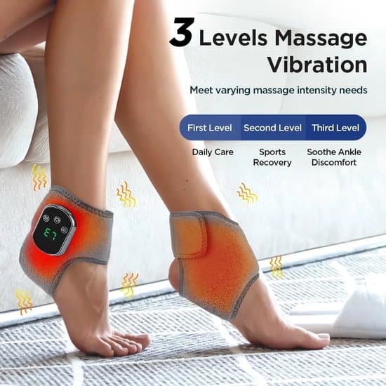 3-i-1 fodmassager med varme og vibration til cirkulation og smertelindring