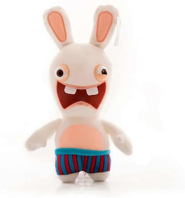 2024 Heta Leksaker Rayman Raving Rabbids Animerad Djurkanin Barnleksak Plyschdocka Flickpresent 22 Cm