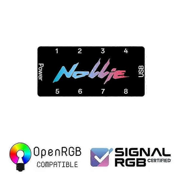 NOLLIE 8-Port 5V 3PIN Addressable ARGB Controller Support SignalRGB OpenRGB SATA Power for Extended Motherboard Interface