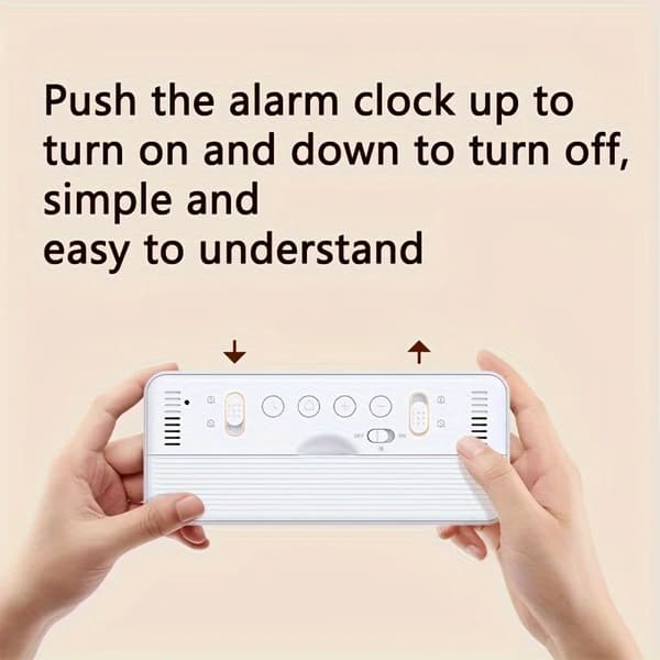 Multifunctional Digital Clock LED Adjustable Brightness Temperature and Humidity Display Dual Mode Alarm Clock G3440A