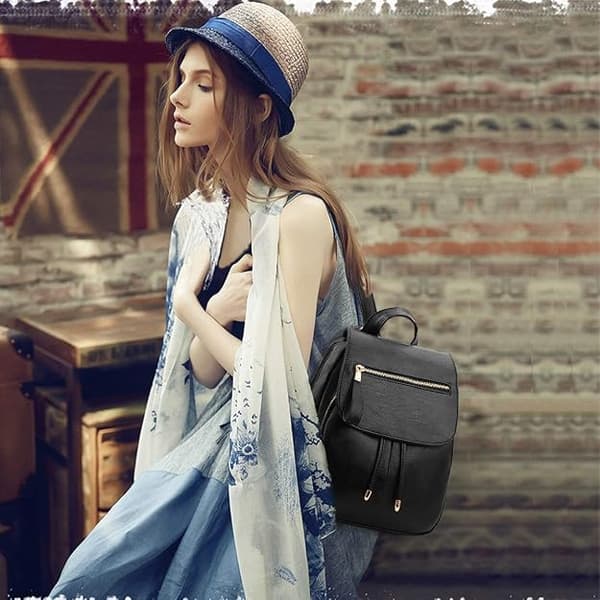 Fashionable Women's Backpack Mini Backpack Leather Ladies Backpack, ZQKLA