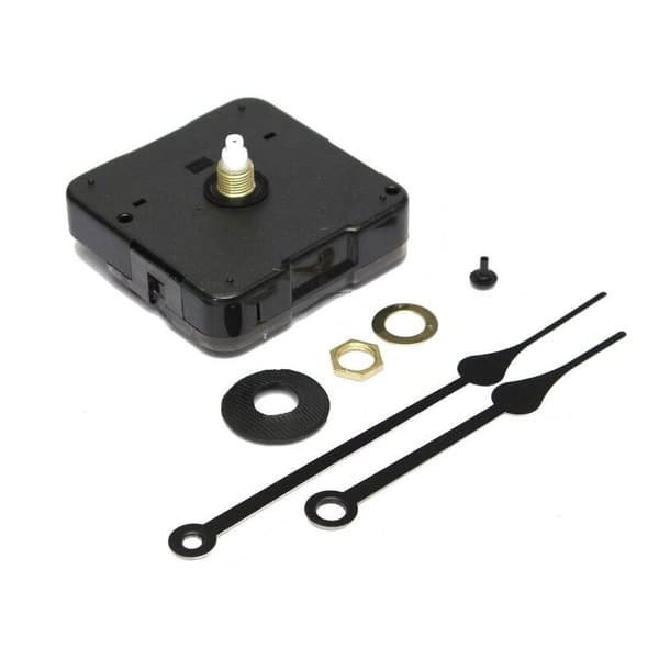 1x Stille kvartsklokkemekanisme 2 visere for DIY-reparasjon