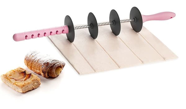 Justerbar kagerulle, 7 tykkelsesringe, fondant kagerulle til