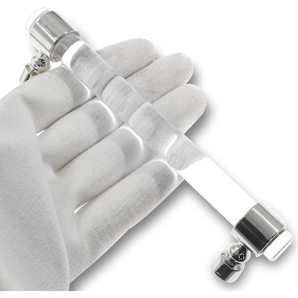 2-pack akrylskåpsknoppar silverlådknoppar 2-pack silverklar 10\" 11\" 11" Overall Length 2 Pack, Silver