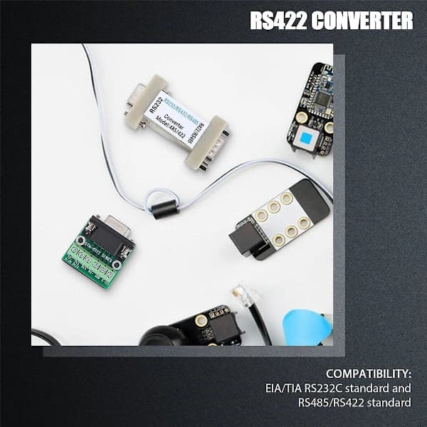 RS232 seriell til RS485/RS422-konverterer, kompatibel med EIA/RS232C-standard og RS485/RS422-standard