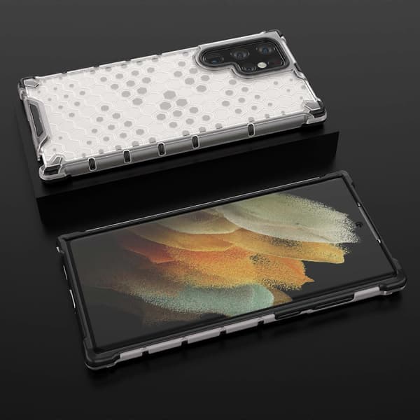 Til Samsung Galaxy S22 Ultra 5G Honeycomb PC + TPU Telefoncover