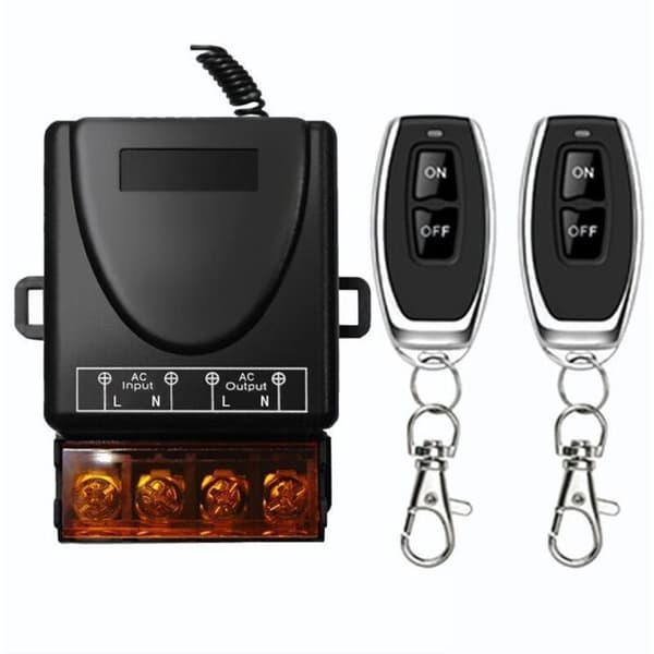 DieseRC 433MHz trådløs fjernkontrollbryter – 30A 220V – For lamper, pumper, apparater, vanning