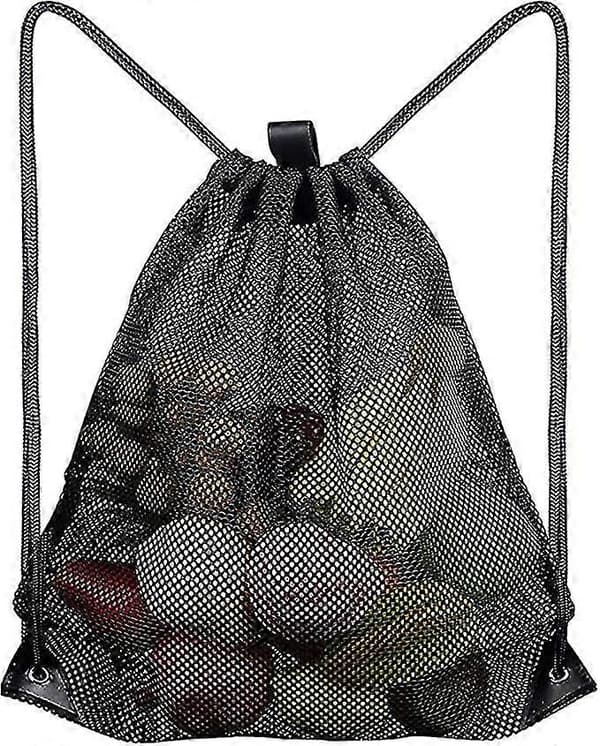 Gymtaske med snøre, net-strandtaske, net-boldtaske