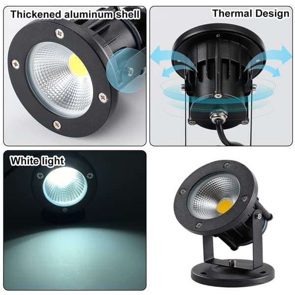 Landscape Spotlight with Automatic Dusk-to-Dawn Sensor for Garden and Yard-FA-