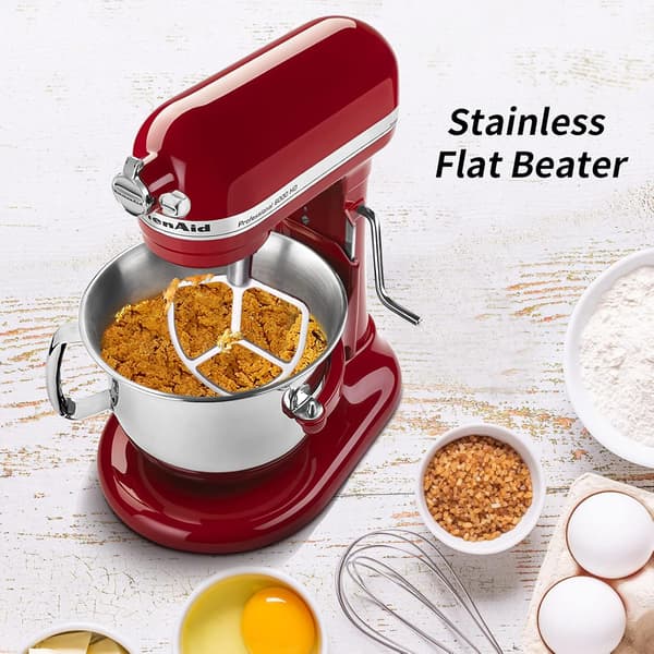 Flad piskeris i rustfrit stål til KitchenAid 5 & 6-Quart