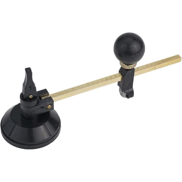 Professional Circular Glass Cutter with Adjustable Settings and Secure Suction Cup (300mm)