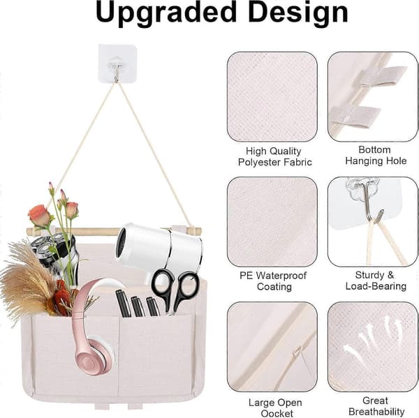 Hanging Storage Organizer 3 Pieces Hanging Storage Bag Bathroom Organizer Hanging Organizer Hanging
