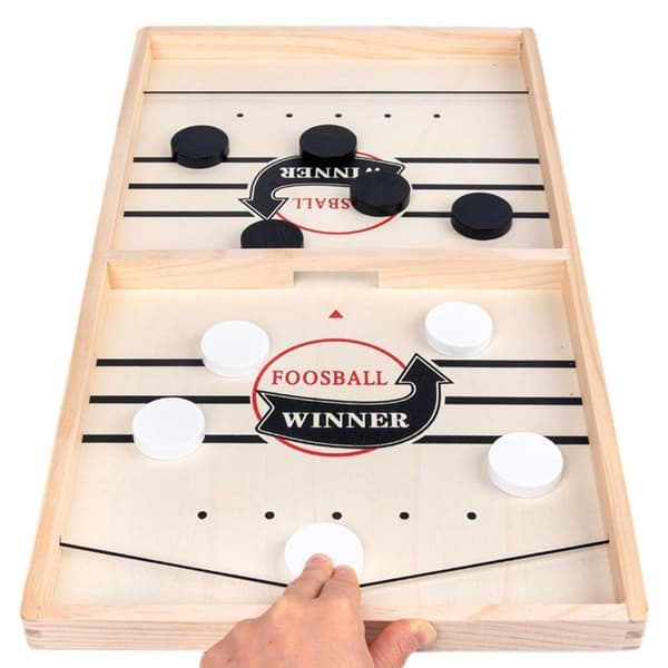 Snabbt Sling Puck-spel, Trähockeyspel, Superfotbollsbord A
