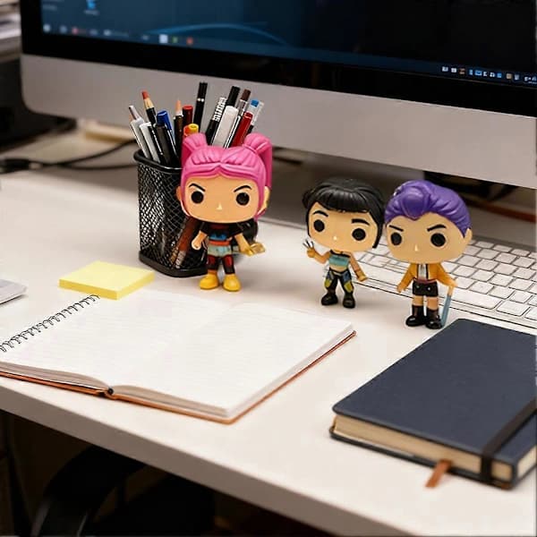 6 stk. actionfigursæt K-pop koreansk idol dæmonfilmjæger samleobjekt vinylfigur