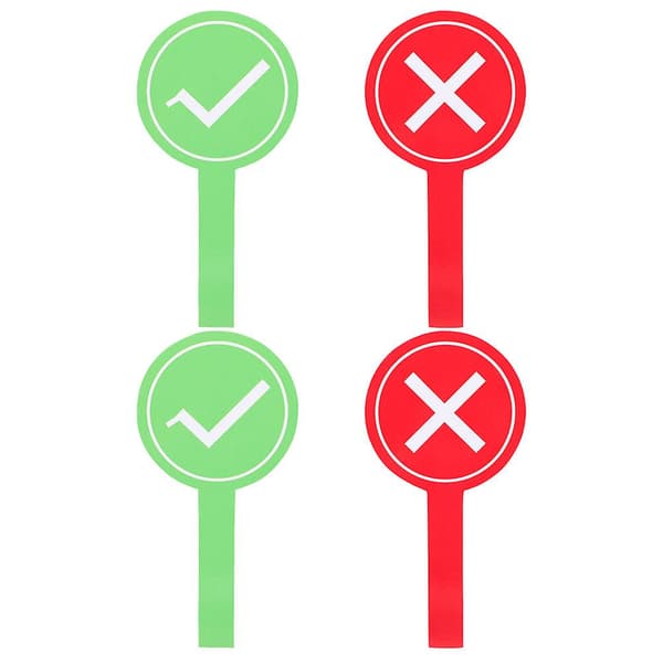 4 Voting Paddles, Teacher Assessment Board, Portable Voting Board, Response Paddles, Reusable Game Paddles