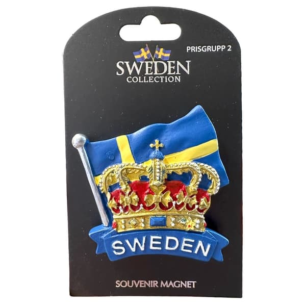 Magnet Flagg Krone Sverige 100