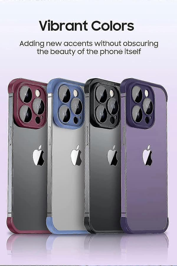Rammeløst cover kompatibelt med iPhone 14 Pro Max/14 Pro, Slim Soft TPU Stødsikker beskyttelse med kamera - MXBC (Sort)