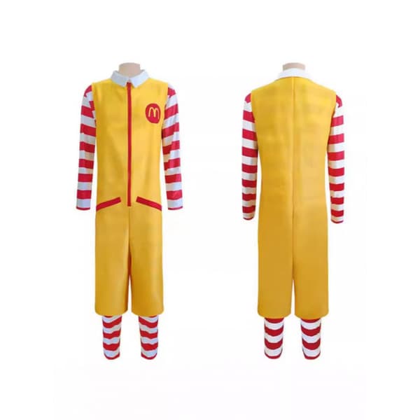 Ronald McDonald Voksen Klovnekostyme til Halloween- og Karnevalsfester