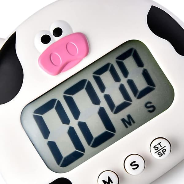 Digital kjøkkentimer LCD-skjerm magnetisk nedtellingstimer, kjøkkentimer for matlaging nedtellingstimer barnetimer Hvit White